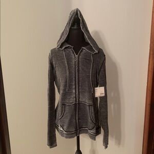 Covington Gray Hooded Pajama Top